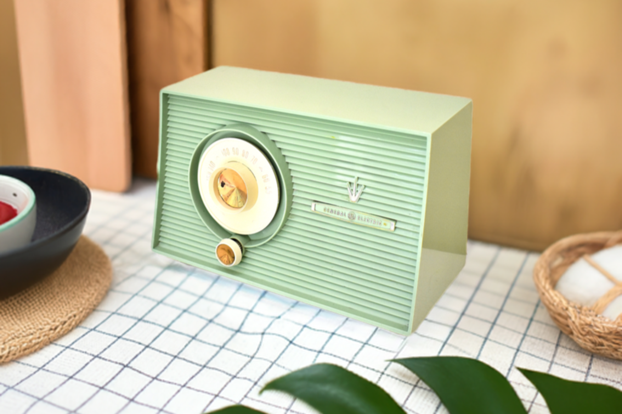 Bluetooth Ready To Go - Mint Green 1959 General Electric GE Model T-103A AM Vacuum Tube Radio Sounds Wonderful! Excellent Condition!