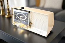 Load image into Gallery viewer, Bluetooth Ready To Go - Cream Ivory 1957 RCA Model C-4E Vacuum Tube AM Radio Sounds Great! Excellent Plus Condition!