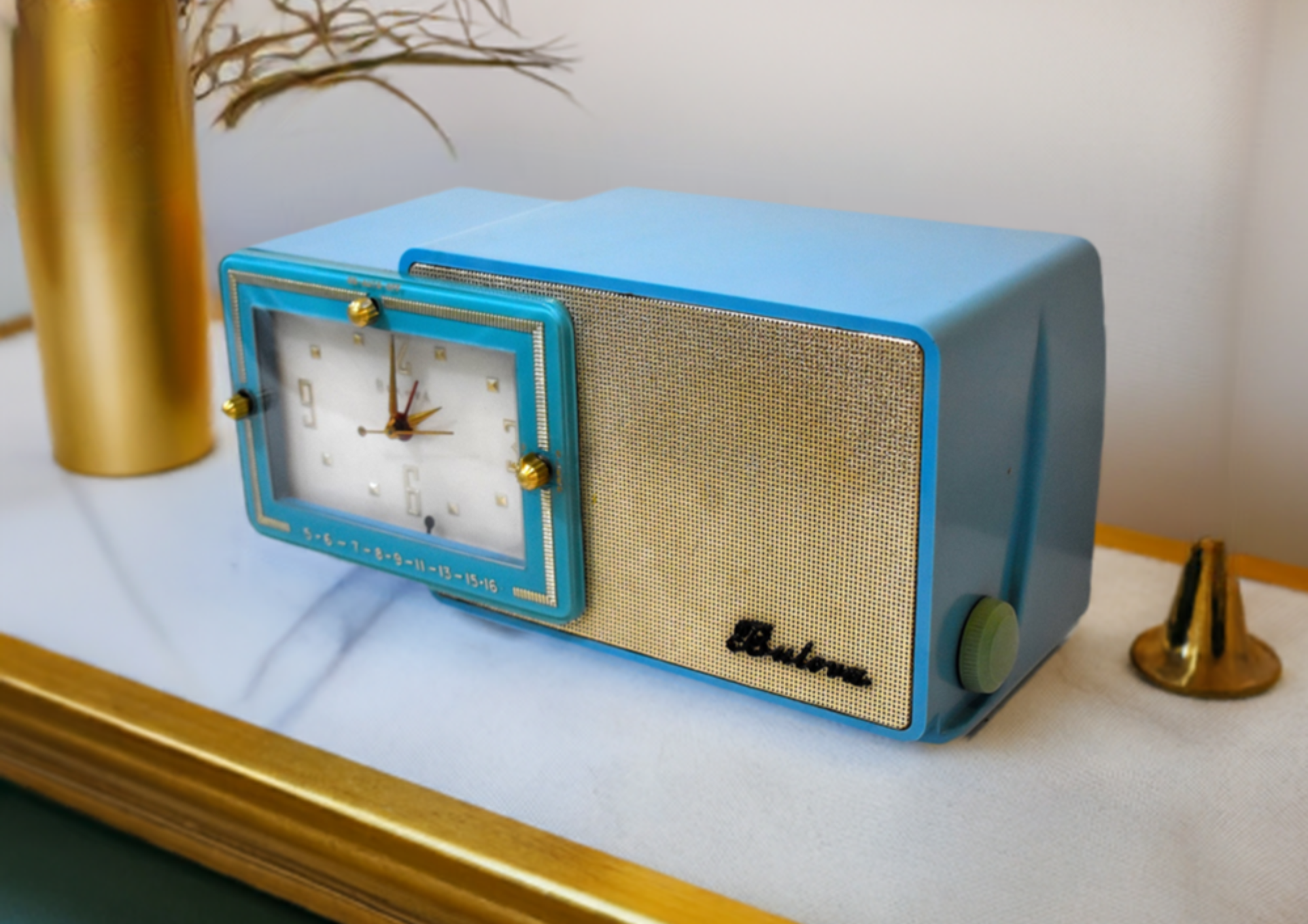 Seafoam Green 1958 Philco Model F752-124 AM 真空管ラジオ 希少な
