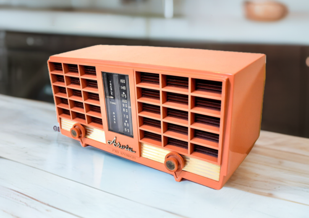 Pumpkin Spice 1956-1957 Arvin Model 3561 Vacuum Tube Radio Dual