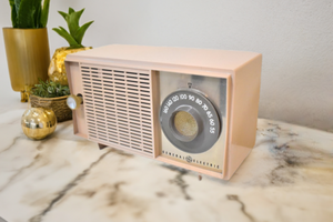 Bluetooth Ready To Go - Sandalwood 1959 General Electric Model T-127A AM Vacuum Tube Alarm Clock Radio Sounds Great!