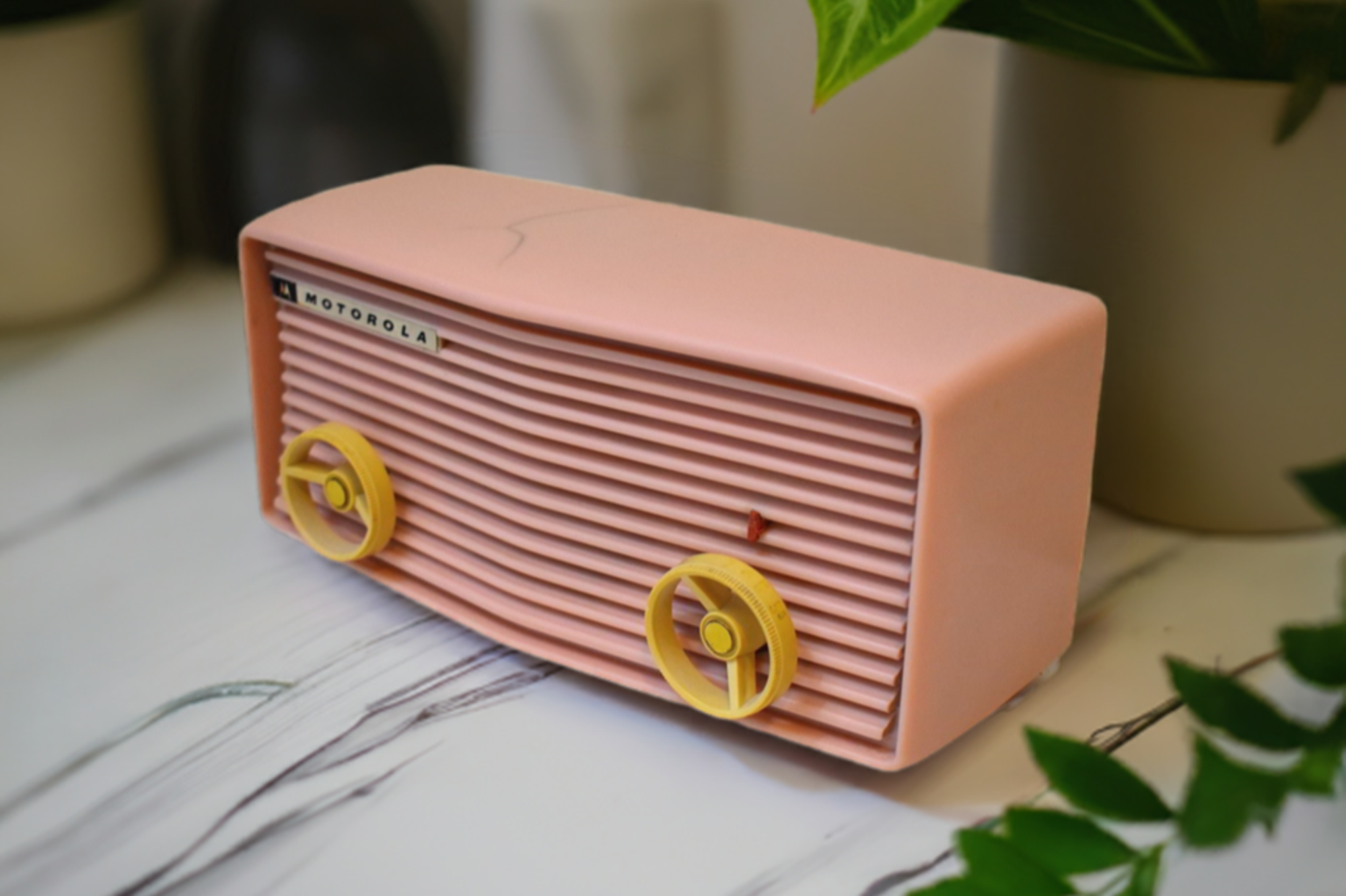 Priscilla Pink 1957 Motorola Model 57R4 Vacuum Tube AM Radio