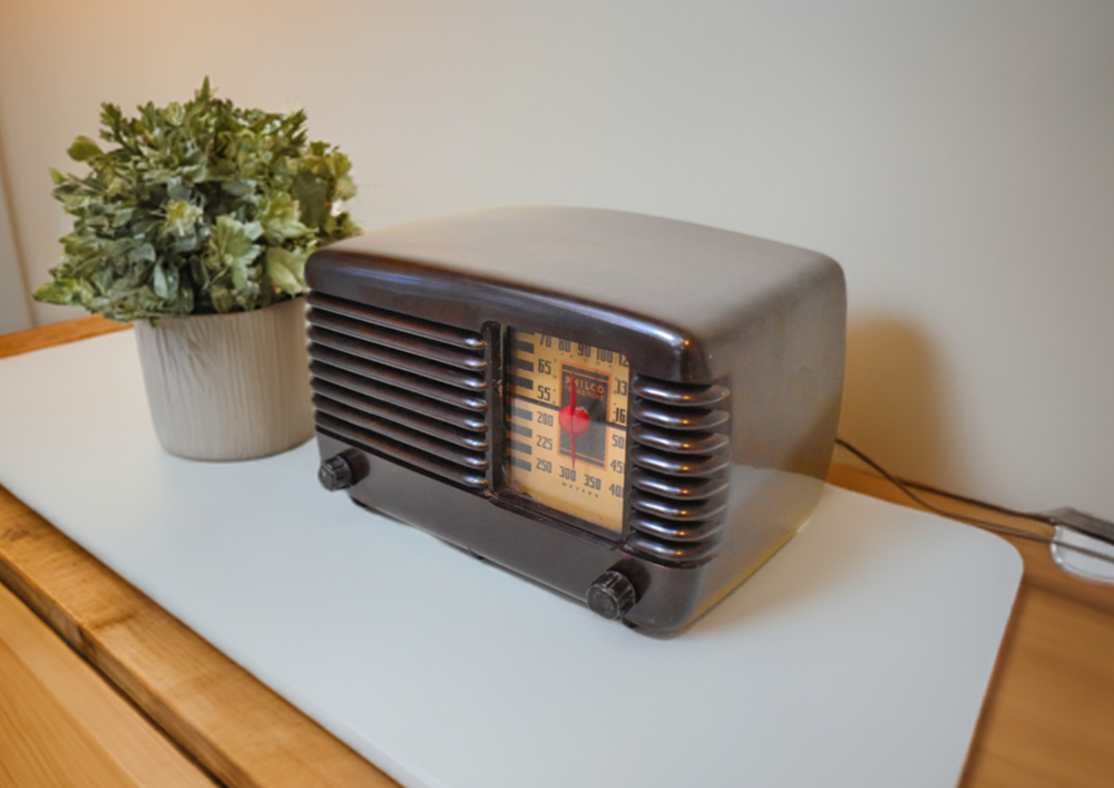 Philco Transitone Vintage Tube Radio AM Bakelite 42-PT91 Not Working offers