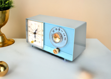 画像をギャラリービューアに読み込む, Powder Blue 1959 General Electric Model C-404B Vacuum Tube AM Clock Radio Excellent Condition! Sounds Great!