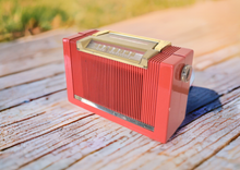 画像をギャラリービューアに読み込む, Betty Blade Red 1950 Philco Model 51-631 AM Portable Vacuum Tube Radio Excellent Condition! Sounds Great!