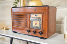 Load image into Gallery viewer, Artisan Crafted Wood 1941 Emerson Model 355 Vacuum Tube AM Shortwave Radio Sounds Great! Excellent Condition!