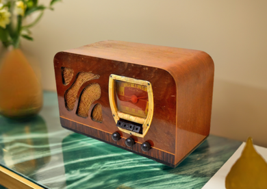 Artisan Crafted Wood 1940 Truetone Model D-1014 Vacuum Tube AM Shortwave Radio! Beautiful Woodwork! Sounds Great!
