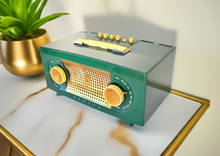 画像をギャラリービューアに読み込む, Candy Apple Green 1955 Zenith Model R512F The Broadway Push Button Vacuum Tube AM Radio Excellent Condition &amp; Sounds Great!