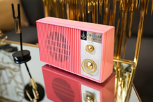 Load image into Gallery viewer, Bluetooth Ready To Go - Saasy Pink 1961 Emerson Model G-1701 AM Vacuum Tube Radio Little Blaster! Excellent Condition!