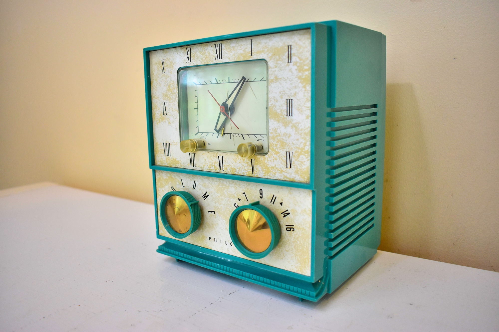 Seafoam Green 1956 Philco Model D736-124 AM 真空管ラジオ レア