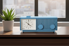 Charger l'image dans la galerie, Newport Blue 1968 RCA Model RLD-21A Solid State AM Clock Radio Sounds Great! Excellent Condition!