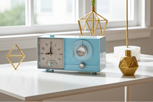 Load image into Gallery viewer, Bluetooth Ready To Go - Powder Blue Vintage 1964 General Electric Model C-403D AM Vacuum Tube Alarm Clock Radio Sounds Great!