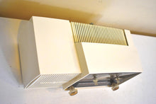 Load image into Gallery viewer, Alpine White Mid Century 1959 General Electric Model C-416 Vacuum Tube AM Clock Radio Popular Model! Excellent Condition!
