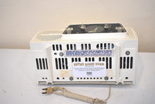 Load image into Gallery viewer, Alpine White Mid Century 1959 General Electric Model C-416 Vacuum Tube AM Clock Radio Popular Model! Excellent Condition!