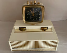 画像をギャラリービューアに読み込む, オーラ ホワイト 1959 Philco Predicta Model H765-124 真空管 AM クロック ラジオ 素晴らしい!