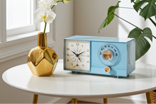 Load image into Gallery viewer, Powder Blue 1959 General Electric Model C-404B Vacuum Tube AM Clock Radio Excellent Condition! Sounds Great!
