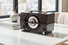 Load image into Gallery viewer, Mocha Brown 1952 Zenith Model K615 Vacuum Tube AM Radio Sounds Great! Excellent Condition!