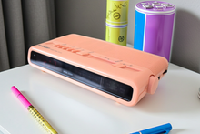 Load image into Gallery viewer, Flamingo Pink 1980s Sharp Model FX-C11P AM FM Digital Alarm Clock Radio! Excellent Condition!