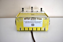Load image into Gallery viewer, Sunfire Yellow 1951-1952 Motorola Model 52CW1 AM Vacuum Tube Clock Radio Rare Color Sounds Great!