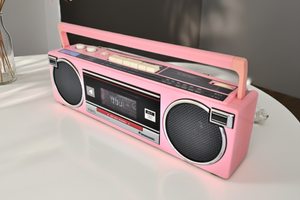Madonna Pink 80s Panasonic Model RTX-FM15 AM FM Cassette Mini