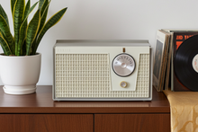 Load image into Gallery viewer, Avocado Green 1961 Zenith Model F510F Vacuum Tube Radio! Sounds Great and Looks Great!