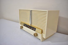 画像をギャラリービューアに読み込む, Ivory White 1955 Westinghouse H-435T5 AM Vacuum Tube Retro Radio Excellent Condition Sounds Great!