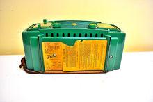 Load image into Gallery viewer, Leaf Green 1952 Zenith Model L520F Vacuum Tube Radio Alarm Clock Excellent Plus Condition Sounds Awesome!