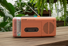 画像をギャラリービューアに読み込む, Pretty in Pink Sharp Model QT5(P) AM FM Cassette Player Radio! Sounds Great Excellent Condition!