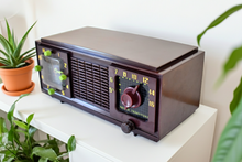 Load image into Gallery viewer, Choco Menthe 1953 Philco Transitone Model B711 AM Vacuum Tube Radio Rare Unique Color Combo Sounds Great!