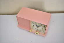 Load image into Gallery viewer, Mamie Pink 1959 Philco Model F-752-124 AM Vacuum Tube Clock Radio Excellent Condition! Sounds Great!