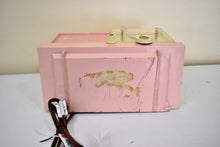 Load image into Gallery viewer, Mamie Pink 1959 Philco Model F-752-124 AM Vacuum Tube Clock Radio Excellent Condition! Sounds Great!