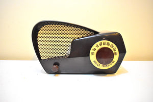Boomerang Brown Bakelite 1949 Philco Model 49-501 AM Vacuum Tube Radio Jawdropper!