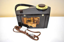 Load image into Gallery viewer, Boomerang Brown Bakelite 1949 Philco Model 49-501 AM Vacuum Tube Radio Jawdropper!