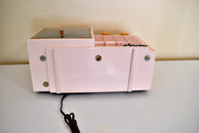 Load image into Gallery viewer, Barbie Pink 1957 Arvin Model 5561 Vacuum Tube AM Clock Radio Rare Model Unusual Design! Sounds Great!