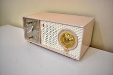 Load image into Gallery viewer, Pale Pink 1962 Zenith  Model J514 AM Vacuum Tube Radio Great Sounding! Excellent Condition!