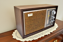 Load image into Gallery viewer, 1975-1977 Sony Model ICF-9550W AM/FM Solid State Transistor Radio Sounds Great!