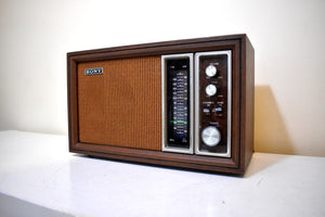 Bluetooth Ready To Go - 1975-1977 Sony Model TFM-9450W AM/FM Solid State Transistor Radio Sounds Great!