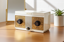 画像をギャラリービューアに読み込む, Alabaster Ivory White 1954 DeWald Model H-537 AM Shortwave Vacuum Tube Radio Excellent Condition and Sounding!