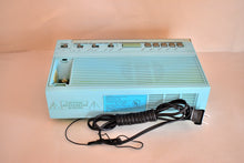 Load image into Gallery viewer, Miami Blue 1980s JCPenney Model 680-3041 AM FM Digital Alarm Clock Radio! Excellent Condition! Rare Model!