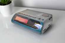 Load image into Gallery viewer, Forest Green Gran Prix Model D509-DK AM FM Digital Alarm Clock Radio! Excellent Condition!