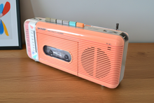 Load image into Gallery viewer, Pretty in Pink Sharp Model QT5(P) AM FM Cassette Player Radio! Sounds Great Excellent Condition!