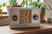 Load image into Gallery viewer, Art Deco Steel 1934 RCA Victor Model 102 Vacuum Tube AM Radio Excellent Condition! Works!