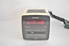 Load image into Gallery viewer, Odyssey White Magnavox Model D3110 AM FM Digital Alarm Clock Radio! Excellent Condition!