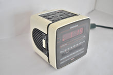 Load image into Gallery viewer, Odyssey White Magnavox Model D3110 AM FM Digital Alarm Clock Radio! Excellent Condition!