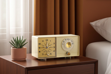 Load image into Gallery viewer, Beige Ivory Vintage 1964 General Electric Model C-403C AM Vacuum Tube Clock Radio Sounds Great! 