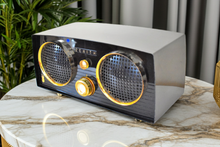 Load image into Gallery viewer, Gloss Black 1954 Zenith Model Z512-Y Vacuum Tube AM Radio Owl Eyes! Excellent Condition! Sounds Great!