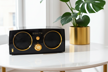 Load image into Gallery viewer, Gloss Black 1954 Zenith Model Z512-Y Vacuum Tube AM Radio Owl Eyes! Excellent Condition! Sounds Great!