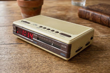 Load image into Gallery viewer, Taupe Lavender 1980s Sears Catalog Model 23155 AM FM Digital Alarm Clock Radio! Excellent Condition!