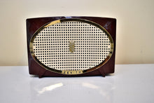 Load image into Gallery viewer, Burgundy Dynamo 1955 Zenith Model A513-R Vacuum Tube AM Radio Sounds Spectacular Excellent Condition!