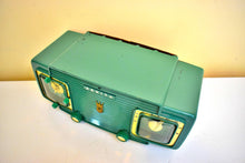 Load image into Gallery viewer, Safari Green 1953 Zenith Model L520F Vacuum Tube Radio Looks and Sounds Great! Excellent Condition!